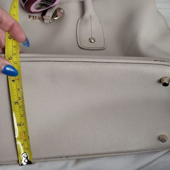 Off white Furla Top Handle Bag Large Tote shoulder bag women's - Picture 15 of 16